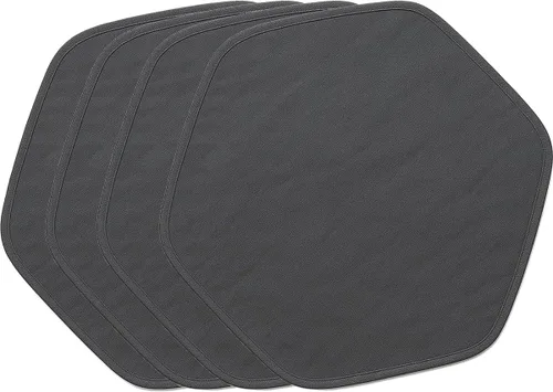 Vista 7 de Amakunft Tapete hexagonal impermeable para corralito de juegos, lavable, apto para corralito de animales pequeños (42.5 x 41 pulgadas), forro