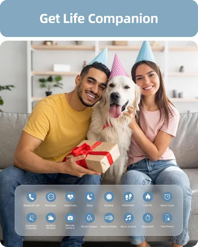 Vista 8 de Reloj inteligente Parsonver para hombres y mujeres (responder/realizar llamadas), rastreador de actividad física de 45mm con más de 100 modos