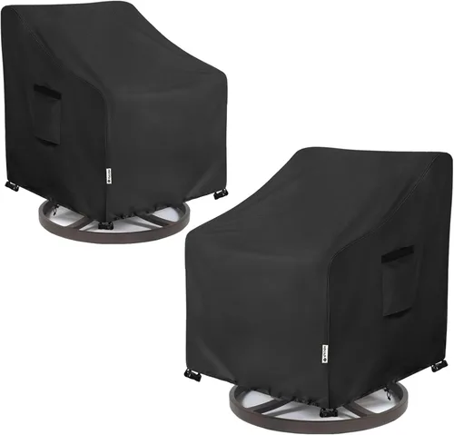 Vista 10 de Cubiertas para juego de muebles de patio Aacabo para 3 piezas de bistró al aire libre, cubierta impermeable 100% para muebles de exterior para 2
