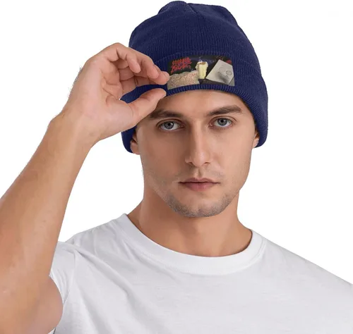 Vista 5 de KyjsiUhyU Morbid Metal Band Angel Beanie for Men Womens Teenager - Casual Unisex Aldult Cuffed Skull Cap Knitted Winter Hat Cool Lightweight Sleep