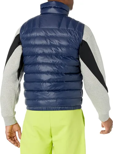 Vista 2 de Lacoste Chaleco ligero acolchado de tafetán con cremallera completa para hombre