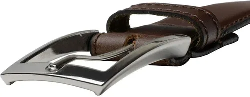 Vista 5 de Uptown Belt - Cinturón de cuero de grano superior con hebilla certificada sin níquel