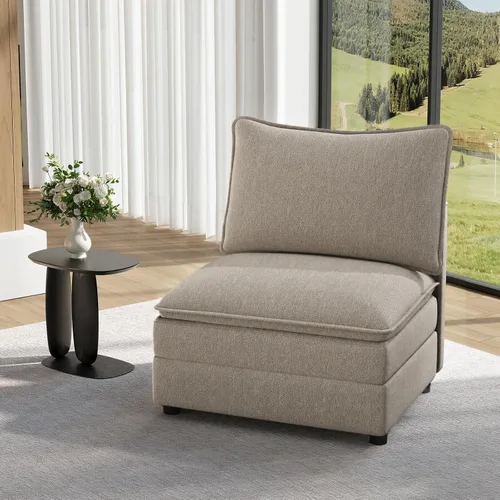 Vista 91 de Vesgantti - Sofá de 40" de Asiento Individual, Cómodo Sofá Nube de Asiento Profundo Tapizado de Chenilla, Sofá Moderno, Asientos Extra para Sofás