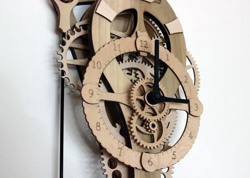 Vista 7 de Abong Kit de reloj hecho a mano de madera Vera Proyecto de bricolaje