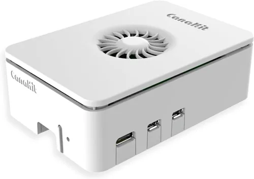 Vista 2 de CanaKit Raspberry Pi 5 Starter Kit MAX - Turbina Blanco (256 GB Edition) (16GB RAM)