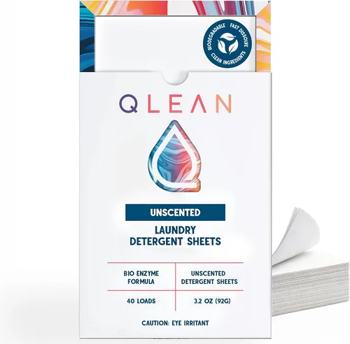 Vista 11 de QLEAN Hojas de detergente para ropa Sweet Summer (10 cargas) – Paquete de viaje tiras de lavandería biodegradables a base de plantas, aptas