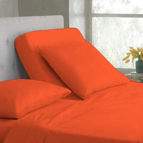 Vista 21 de Base de cama ajustable – Juego de sábanas de cabeza dividida superior tamaño Queen – Sábanas de 100% algodón egipcio sólido color azul aguamarina