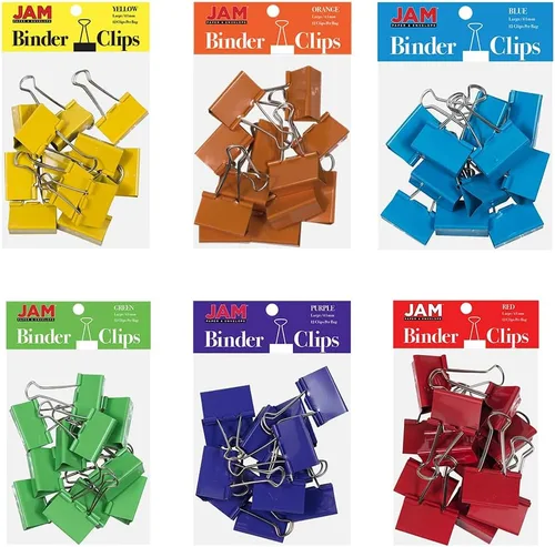 Vista 14 de Broches aprietapapeles JAM Paper®, Blanco