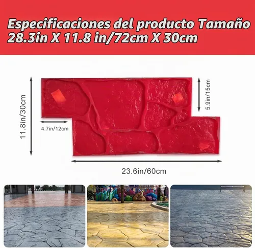 Vista 2 de Estera realista de textura de pizarra con textura de hormigón Texturas de suelo de piedra Estera de sello sin costuras de hormigón Sellos
