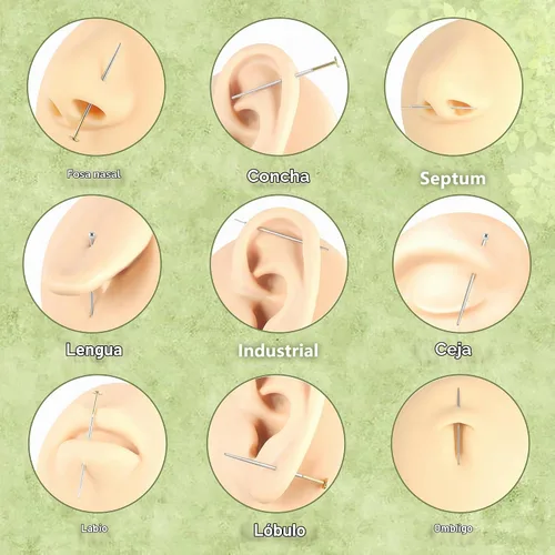 Vista 5 de Herramienta Agarradora de Bola Cónica de Perforación 14G, 16G, 18G, 20G para Cambiar Joyas de Perforación sin Rosca, Pasador de Inserción