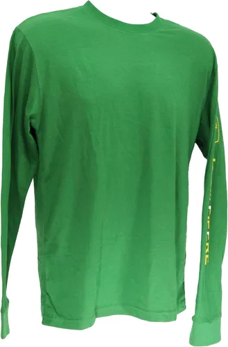 Vista 6 de John Deere Camiseta de manga larga sólida con logotipo en la manga Negro