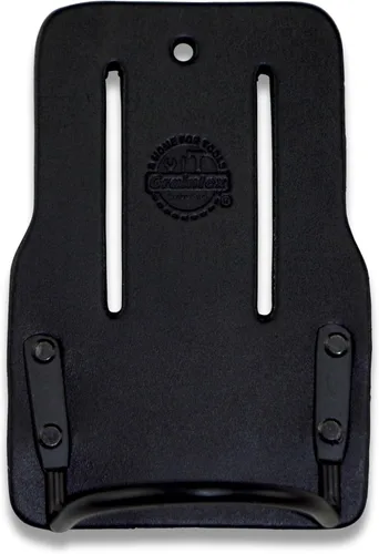 Vista 2 de Graintex Soporte de martillo para cinturón de herramientas, cuero de grano superior de alta calidad, lazo de martillo de acero, se adapta a