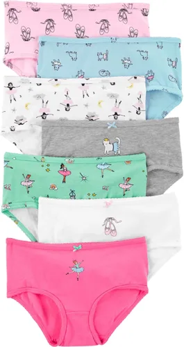 Vista 15 de Carter's Ropa interior para niñas, paquete de 7 piezas Bailarina