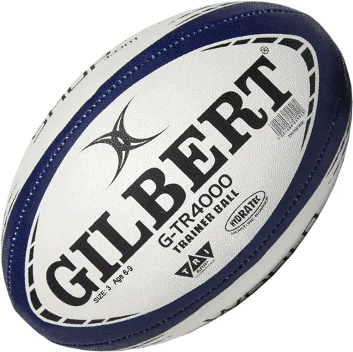 Vista 9 de World Rugby Shop X Gilbert G-TR4000 - Pelota de rugby para adultos y jóvenes, tallas 3, 4 y 5, cosida a mano, construcción de 3 capas