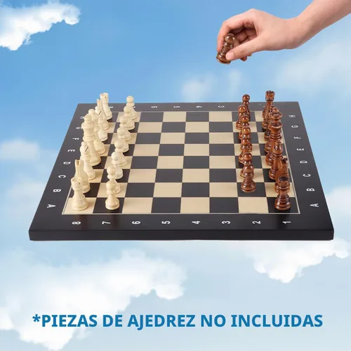 Vista 6 de GSE - Tablero de ajedrez profesional para torneo, con incrustaciones de Negro