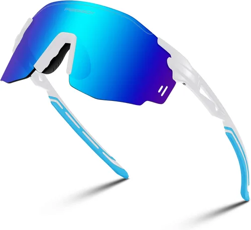 Vista 12 de FEISEDY Gafas de sol deportivas sin montura para hombres y mujeres Tr90 Marco para ciclismo Pesca Correr B0116