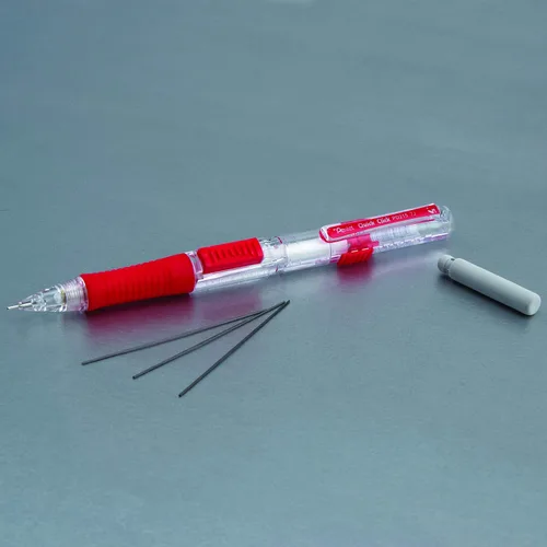 Vista 51 de Pentel QUICK CLICK - Portaminas mecánico (0.7mm), cuerpo verde, caja de 12 lápices (PD217D)