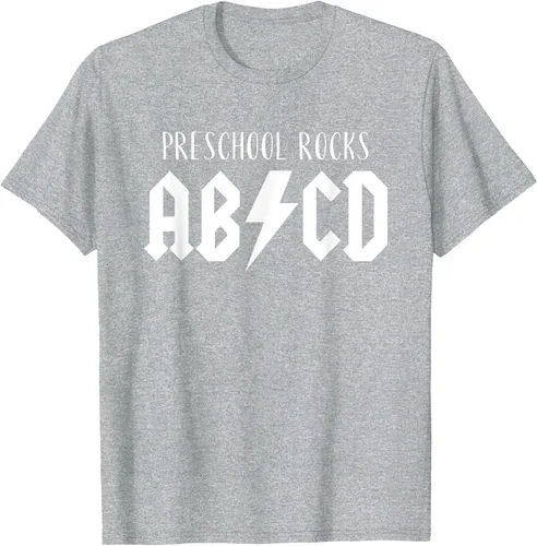 Vista 37 de Preschool Rocks Teacher Back to School ABCD Rock First Day T-Shirt Asphalt Grey
