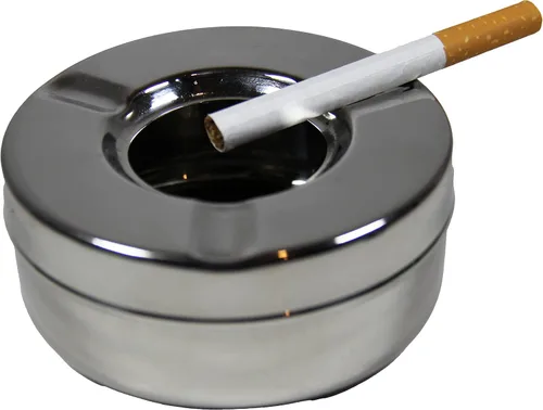 Vista 3 de Cenicero de 4 estribos para hombres y mujeres, duradero, hecho a mano para cigarrillos, pequeña bandeja de acero para cenizas de cigarros
