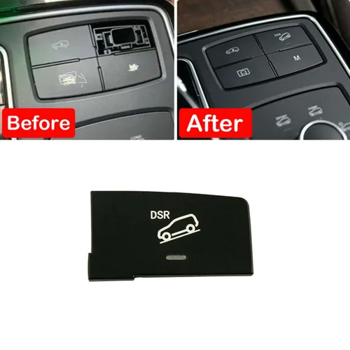 Vista 3 de Tapas de botón del interruptor central Botón DSR Compatible para Mercedes-Benz ML GLE GLS W166 X166 W292 Repalces OEM # 166905135