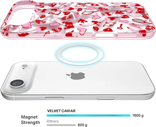 Vista 330 de VELVET CAVIAR Funda para iPhone 15, compatible con MagSafe, probada contra caídas de 10 pies, fundas protectoras de diseño, leopardo color rosa