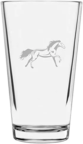 Vista 85 de Shetland Pony (cuerpo) - Vaso de pinta grabado con temática de caballo alternativo de 16 onzas