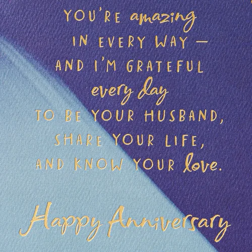 Vista 3 de American Greetings Tarjeta de aniversario para marido de parte del marido (Know Your Love)
