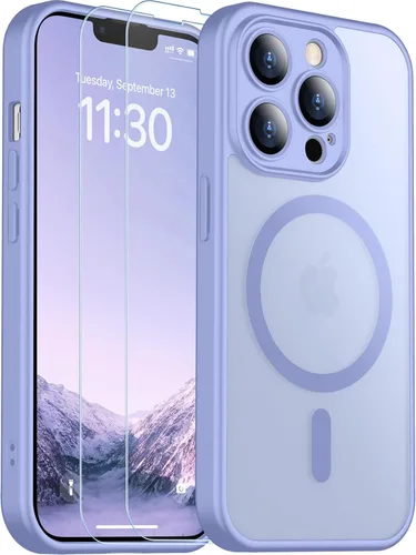 Vista 40 de SPIDERCASE Funda magnética translúcida diseñada para iPhone 11, con 2 protectores de pantalla de vidrio templado, antihuellas, para iPhone 11 de 6.1
