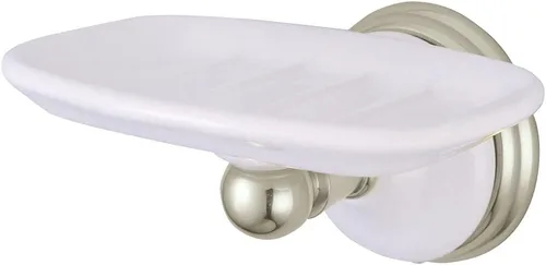 Vista 3 de Kingston Brass BA1115BB - Jabonera victoriana para montaje en pared, latón cepillado, 5.38 x 4.44 x 2.75 pulgadas