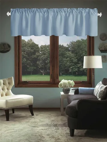Vista 16 de Cortinas de cocina negras Ladity - 2 paneles de cortinas cortas opacas, 36 pulgadas, privacidad, niveles de café, cortinas de granja para ventana