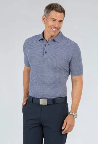 Vista 2 de IBKUL Polo de manga corta para hombre con protección solar UPF 50+ Icefil Cooling Tech Mini Check 94754