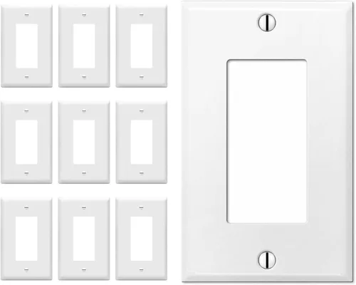 Vista 18 de Placa grande para interruptor de 1 banda, cubierta para caja eléctrica no utilizada, placa de pared en blanco de gran tamaño, placa de pared