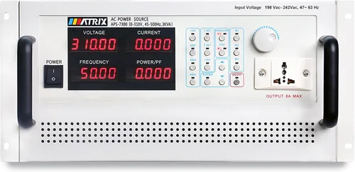 Vista 9 de MATRIX Fuente de alimentación de CA programable 310V 25A 3KVA, fuente de alimentación de CA variable monofásica de sobremesa con RS232, frecuencia
