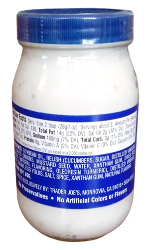 Vista 2 de Trader Joe's Tarter Sauce 8 onzas FL