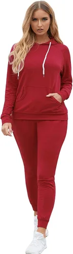Vista 2 de Fixmatti - Sudadera deportiva con capucha y bolsillo frontal para mujer, 2