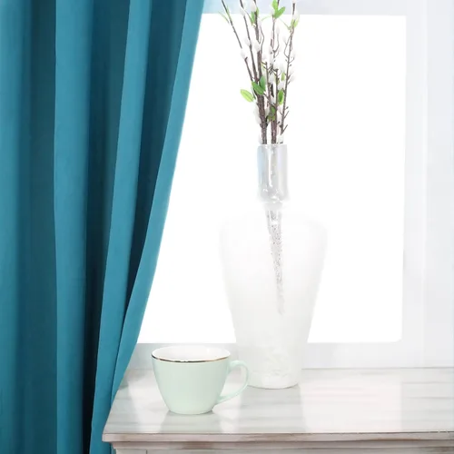 Vista 11 de Superior Cortinas opacas, oscurecimiento de habitación, dormitorio, detalles de ventana de estar, bloqueo solar, térmicas, clásicas modernas Aqua