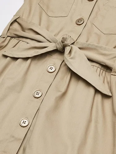 Vista 4 de French Toast camisa-vestido de safari para niña