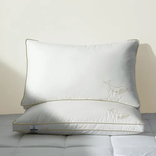 Vista 10 de Almohada de apnea del sueño, almohada cervical para aliviar el dolor de cuello y hombros, almohada de espuma viscoelástica, almohada ergonómica