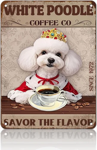 Vista 9 de KIYOYO Basset Hound Dog - Cartel de metal vintage de hound con texto en inglés "Before Coffee After Coffee" (Antes del café después del café)