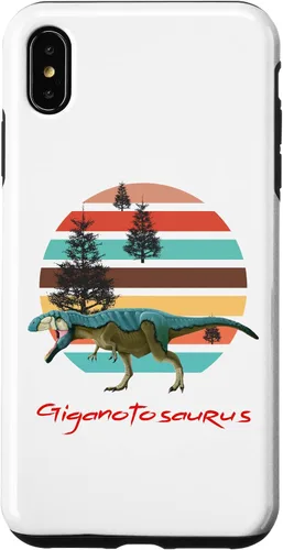 Vista 7 de iPhone 12 mini Giganotosaurus Retro T rex prehistoric dinosaur Father's day Case