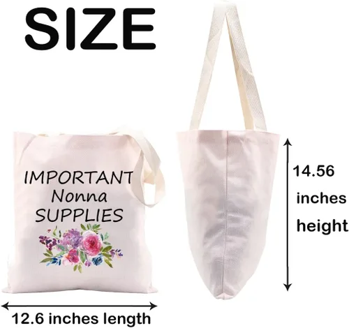 Vista 4 de JXGZSO Importante Nonna Supplies Tote Bag Nonna Regalo de cumpleaños Nonna Regalo Nonna Regalo del Día de la Madre