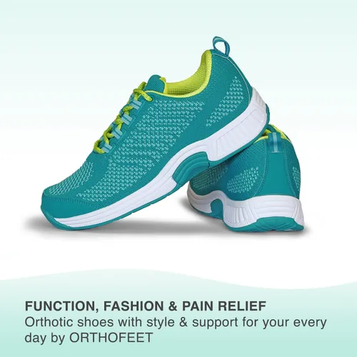Vista 6 de Orthofeet Zapatillas ortopédicas de punto coral para mujer