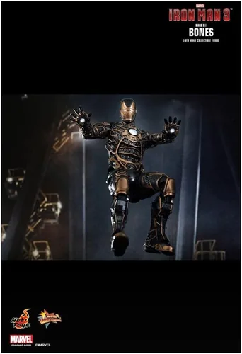 Vista 5 de Iron Man 3 Movie Masterpiece Iron Man Mark 41 Bones 1/6 Figura coleccionable (juguetes calientes)