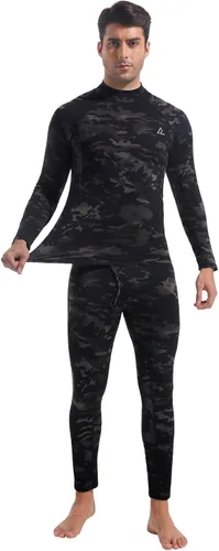 Vista 99 de Conjunto de ropa interior térmica para hombre, ropa interior larga 1#verde militar