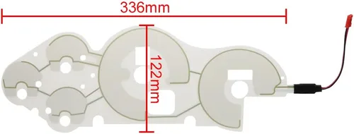 Vista 4 de Reemplazo del panel EL para el clúster de instrumentos Ferrari 360 (F131) y 575M (F133)