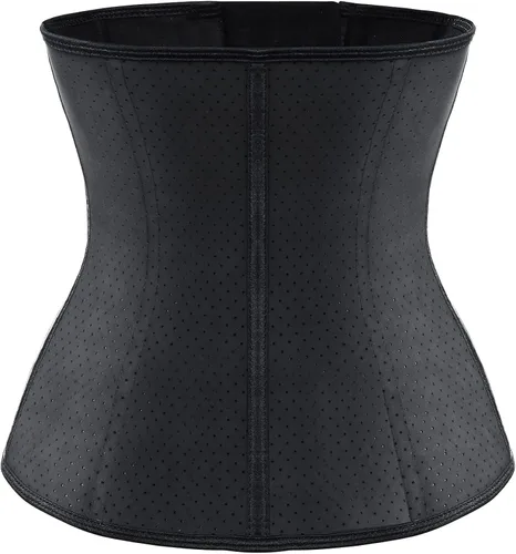 Vista 2 de FeelinGirl - Entrenador de cintura de látex para mujer pinza de cintura transpirable recortadora de cintura para entrenamiento reloj de arena