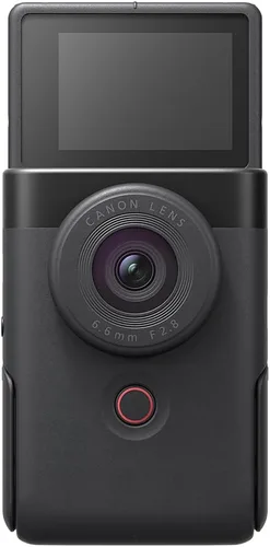Vista 10 de Canon PowerShot V10 Cámara compacta para vlogging, sensor CMOS de 1 pulgada, transmisión de video 4K, lente de zoom de ángulo ancho integrado, LCD