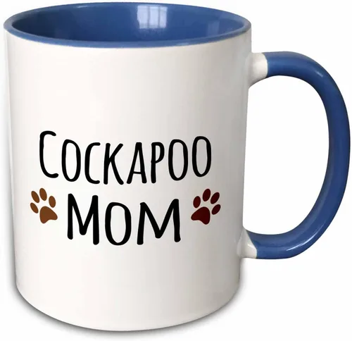 Vista 8 de 3dRose Cockapoo Dog Mom - Taza de 11 onzas, color negro