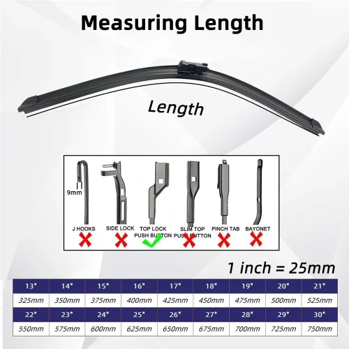 Vista 4 de Car Wiper Compatible with XPeng G3 2019-2022 Front Wiper Blades Soft Rubber Windscreen Wipers Auto Windshield 22" 18" 550mm 450mm (Color : 2 PCS)