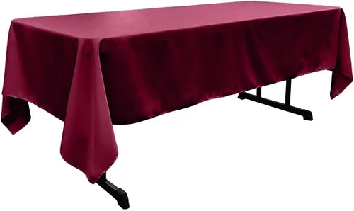 Vista 77 de New Creations Fabric & Foam Inc - Mantel rectangular de popelina de poliéster de 60 pulgadas de ancho por 120 pulgadas de largo. (Avocado)